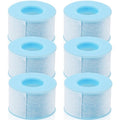 Embagol Lash Tape for Eyelash Extensions Blue Eyelash Tape for Extensions Sensitive Silicone Gel Easy Tear Breathable Medical Microporous Eyelash Extension Tape (0.98in 3.9yd, 6 Rolls)
