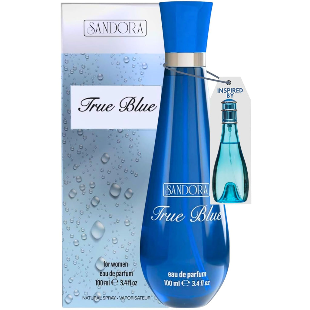 True Blue Woman Eau De Parfum Spray - 100mL Long-Lasting Floral Citrus Fragrance for Day & Night Use