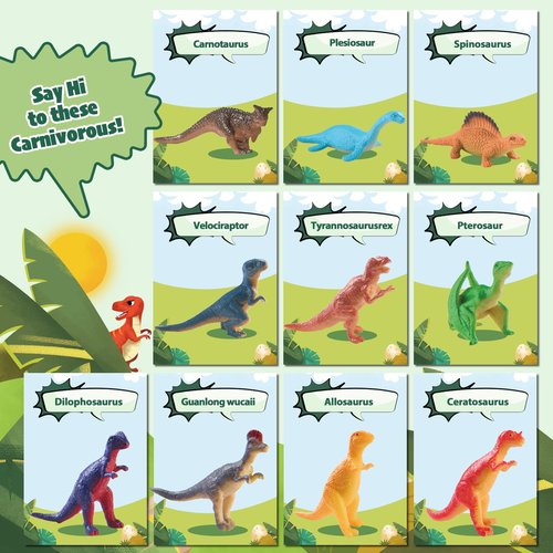Dinosaur Bath Bombs for Kids with Surprise Inside, 10 Pack Natural Dino Eggs with Exclusive Carnivorous Dinosaur Toys, Fizzing Fun Gifts for Boys Girls, Dinosaur Toys for Kids Ages 3-9