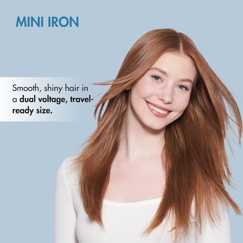 BaBylissPRO Nano Titanium Mini Flat Iron - 0.5" Travel Hair Straightener for All Hair Types