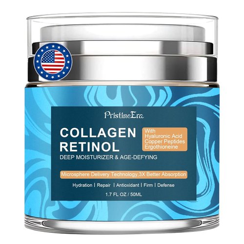 Regine Switzerland Retinol Collagen Face Moisturizer - Anti-Aging Hydrating Cream for Day & Night, 1.7 fl oz