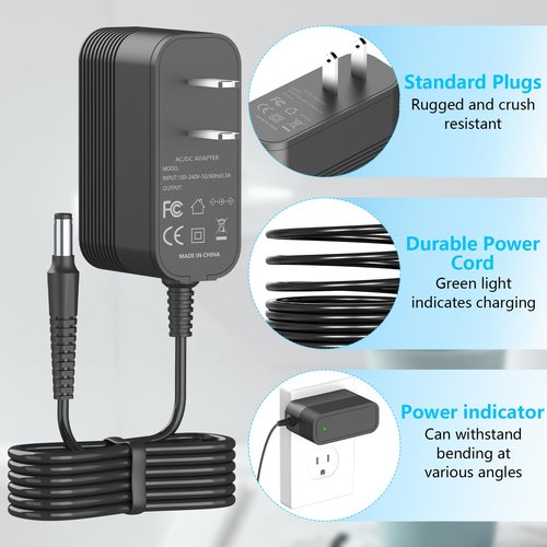 IOKOFJOA 4.9V Charger for Andis Slimline Pro Hair & Beard Trimmer Compatible with Andis D-8 32400 32475 32810 32690 33785 32445 32485 32490 32680 Lithium-Ion Battery Hair Clipper Power Cord