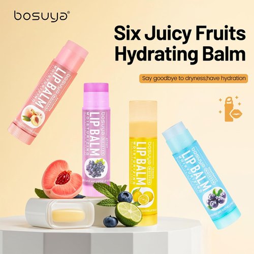 Skiennix Lip Balm Set - Gentle Hydration for Dry & Sensitive Lips | 6 Flavors for All-Day Moisture