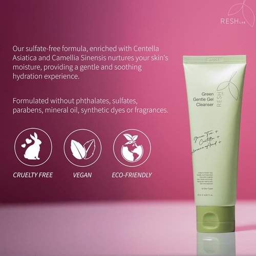 Skiennix Gentle Gel Cleanser - 120ml Foaming Face Wash with Natural Plant Extracts for Sensitive Skin | Hydrating Makeup Remover
