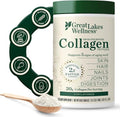 Great Lakes Wellness Collagen Peptides Powder - Hydrolyzed, Quick-Dissolve Formula for Skin, Hair & Joints | 16 oz, 22 Servings