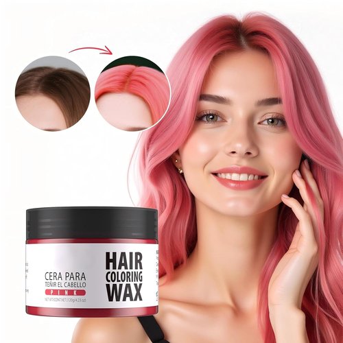 Gowwim Hair Wax - Temporary Color Dye for Natural Hold | Non-Greasy Formula, 4.23 Oz Black