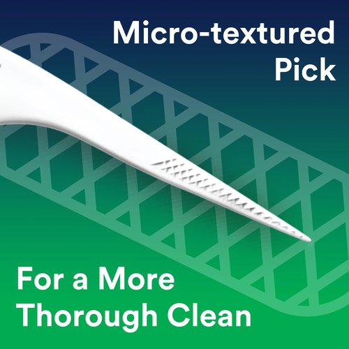 DenTek Advanced Clean Floss Picks with No Break & No Shred Dental Floss, Plaque Remover, 150 Count, Pack of 6