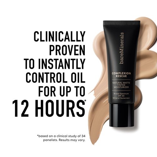 Complexion Rescue Natural Matte Tinted Moisturizer, Suede 04, Vegan, Cruelty-Free & Dermatologist-Tested