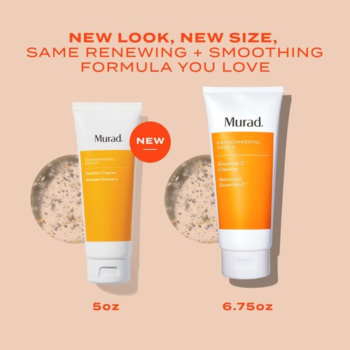 Murad Essential-C Facial Cleanser - Foaming Gel Face Wash- Vitamin C & Antioxidant Rich Treatment Backed by Science, 5.0 Fl Oz