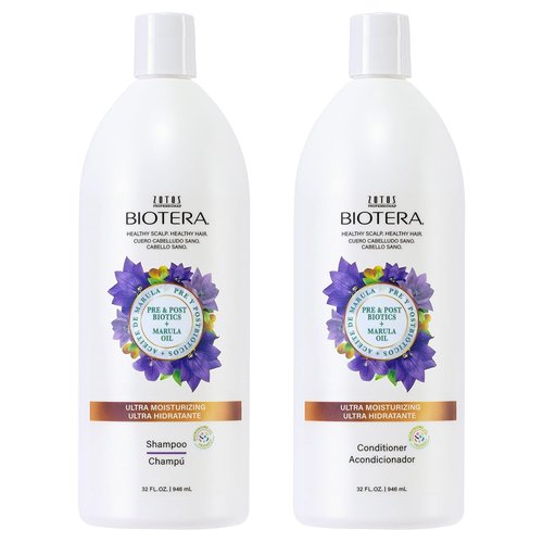 Biotera Ultra Moisturizing Shampoo & Conditioner Set - Hydrates Dry, Damaged Hair | Vegan, Paraben & Sulfate Free | 32 Fl Oz