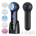 UMICKOO Electric Facial Cleansing Brush with LCD Screen, 3-in-1 Face Scrubber & Optional Blackhead Remover, Rechargeable, IPX7 Waterproof, Gentle Daily & Deep Cleaning for All Skin Types