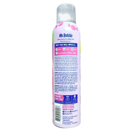 Mr. Bubble Original Foam Soap, Bubblegum Scent, 8 OZ, pack of 6