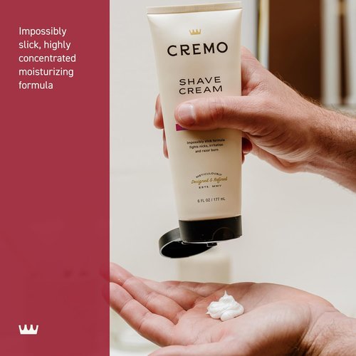 Cremo Shaving Cream - Ultra-Slick Formula for Men | Fights Nicks & Razor Burn | 6 Fl Oz (2 Pack)