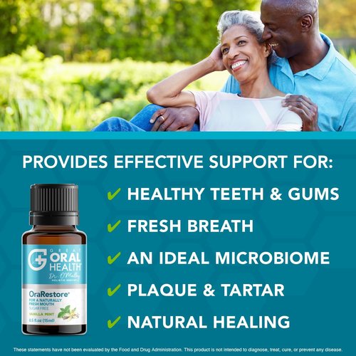 OraRestore Bad Breath Treatment - Dentist Formulated Oral Rinse & Tooth Oil for Fresh Breath | 15ml