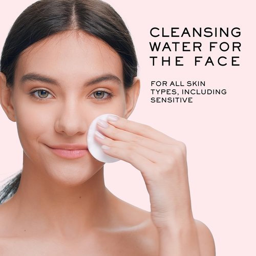 Nuxe Very Rose 3-in-1 Micellar Water, Soothing Facial Cleanser and Makeup Remover, with Rose Extract for Face & Eyes, 6.7 Fl Oz