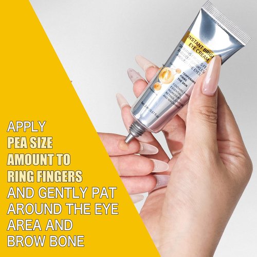 Instant Eye Tightener Cream | Reduces the Appearance of Under-Eye Bags, Puffiness, Dark Circles & Fine Lines | Lightweight, Non-Greasy & No White Cast | Smooth Application & Makeup-Friendly (1 PCS)