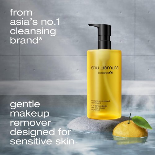 Shu Uemura Botanicoil Cleansing Oil - Gentle Makeup Remover & Facial Cleanser for Sensitive Skin