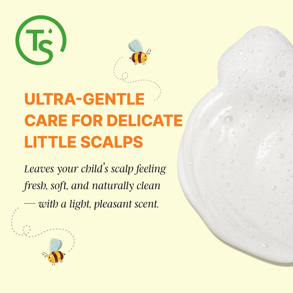 TS Kids Shampoo - Tear-Free & Gentle Formula | Sulfate, Paraben, Silicone-Free | 14.1 fl oz / 400ml