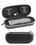 Case for Meridian Trimmer Shaver, Compatible with MANSPOT/LADYSPOT Manscape Groin & Body Hair Trimmer, Hard Travel Cases for Protecting Electric Razor Shavers and Storing Accessories (Case Only)