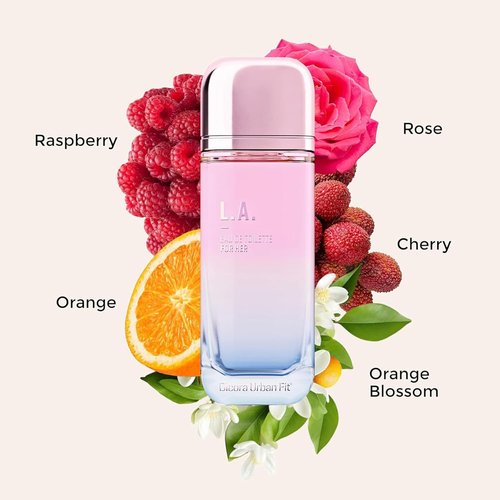 Dicora Urban Fit LA Perfume for Women - Long-Lasting Fragrance with Raspberry, Lychee & Rose - 5.07 oz EDT Spray