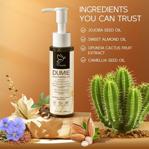 Skiennix Body Firming Oil - Lightweight Jojoba Oil for Hydration & Nourishment | 3.38 FL OZ