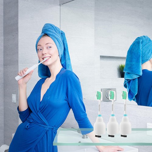 Pisonicleara Replacement Toothbrush Heads(6 Pack) Compatible with Philips Sonicare E-Series Essence CleanCare Elite Advance hx7022/66 Xtreme Brush Refill hx7001