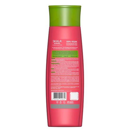 SKALA Watermelon Shampoo - Hydrating Vegan Formula for Curly & Coily Hair | 325 mL with Watermelon Seed Oil & Vitamin C
