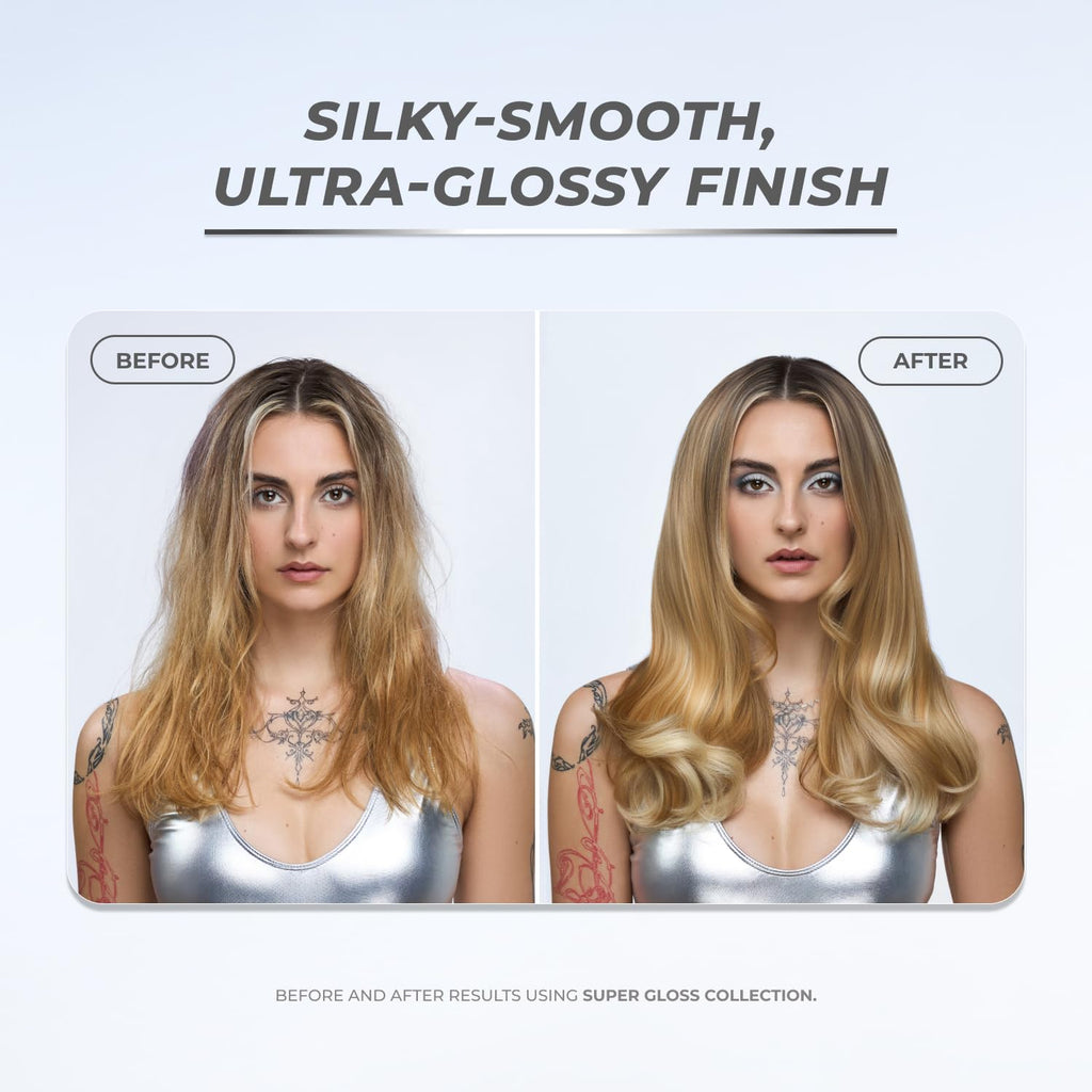 XMONDO Hair Super Gloss Serum - Instant Gloss & Defrizz | Softens Dry Ends, Adds Mirror Shine