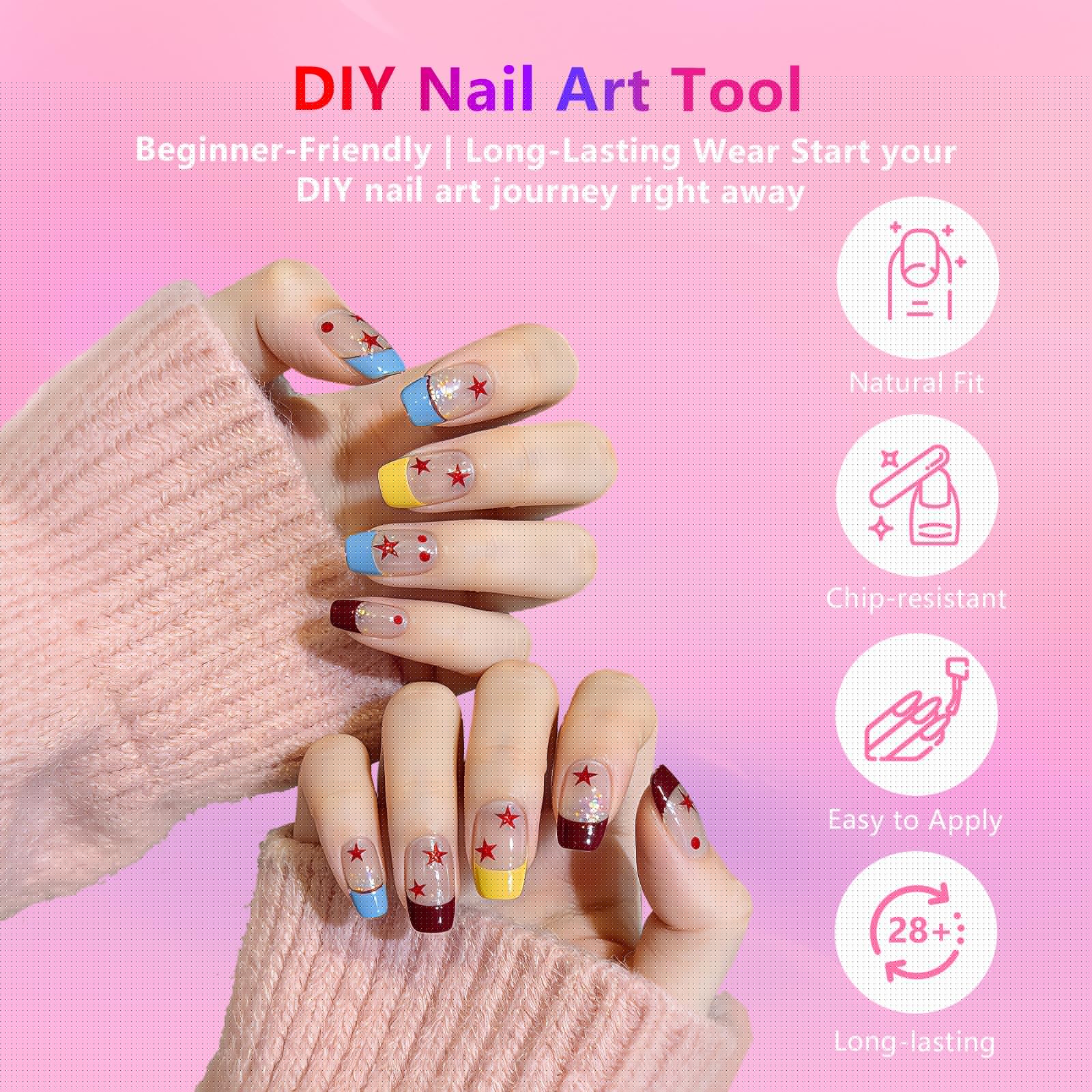 BETE Medium Almond Clear Acrylic Nail Tips–224Pcs 16 Sizes with Half Sizes, Tipex Instant Apex Full Cover False Nails, Pre-Shaped Strong Thick Press On Nails for Home & DIY Manicure