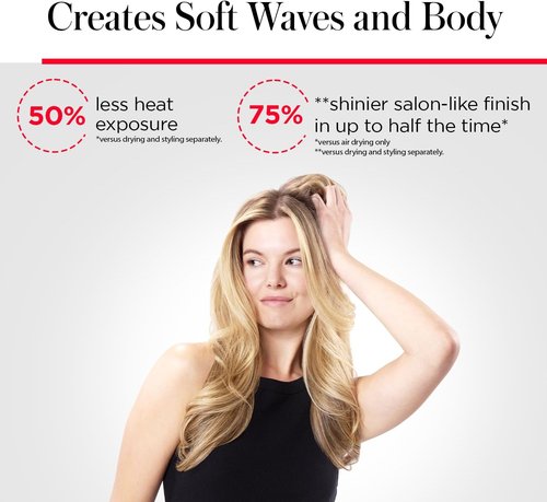 REVLON One Step Volumizer Plus Hair Dryer & Styler - Effortless Volume & Styling Control | Travel-Friendly Black