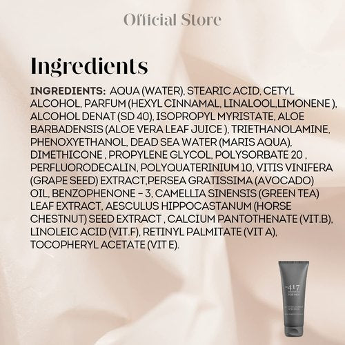 -417 Dead Sea Cosmetics Active Vegan After Shave For Men - Soothes, Moisturizes While Protecting Skin From Cuts and Nicks 3.38 oz.