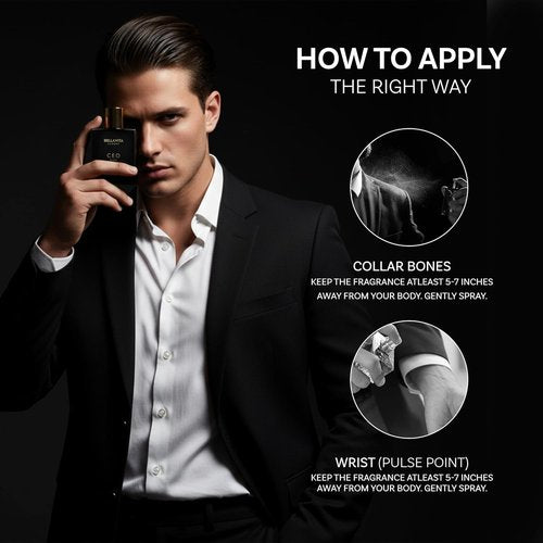 Bellavita Luxury CEO MAN Eau de Parfum - Long Lasting Men's Fragrance | 100 ml | Mandarin, Lemon, Lavender, Vetiver Notes