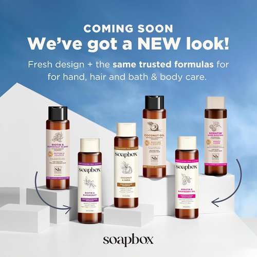 Soapbox Argan Oil Conditioner - Sulfate-Free, Paraben-Free, Vegan | 33.8 Ounces, Color Safe Formula