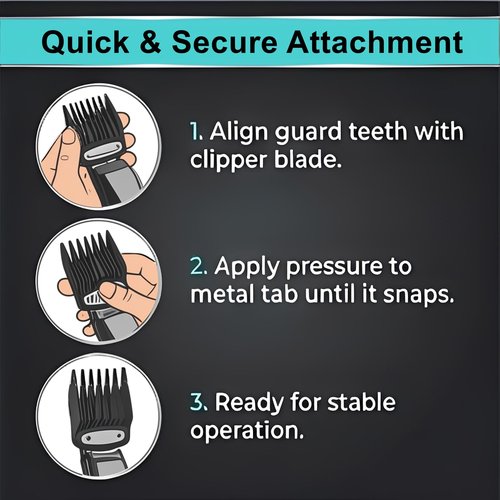 4Pack Fit for Wahl 1/2 Clipper Guard,Fit for Wahl Clipper Guards 1/16'' 1.5mm,Fit for Most WahlClippers(Package Includes 4Pcs 1/16''-1.5mm)