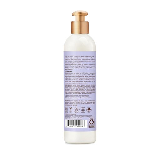 SheaMoisture Baby Pre-Wash Hair Detangler - Manuka Honey & Lavender for Delicate Hair | 8 oz