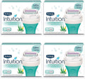 Schick Intuition Pure Nourishment Womens Razor Refills with Coconut Milk and Almond Oil, 3 Count (Pack of 4)