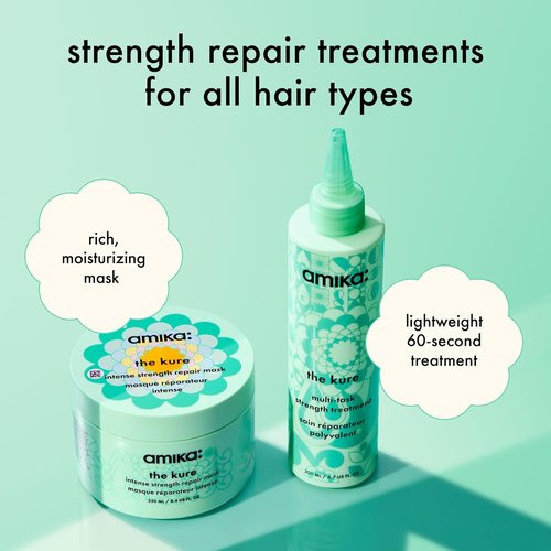 Amika The Kure Intense Strength Repair Mask - Deep Conditioning Treatment for Damaged Hair