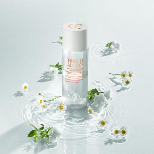 Charlotte Tilbury Take It All Off Makeup Remover - Bi-Phase Cleansing Oil Makeup Remover Enriched with Soothing Camomile to Condition Lashes & Lips - Removes Waterproof Formulas (120ml)