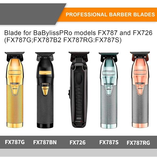 BaByliss PRO FX707Z Replacement Trimmer Blades - DLC 2.0 Compatibility for FX787 & FX726 | 1PC