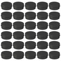 ASUNFO 30 Pcs 0.5 oz Aluminum Tin Cans Round Empty Lip Balm Containers with Screw Lid Black