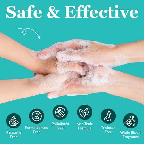 Antibacterial Liquid Gel Hand Soap - pH Balanced - Aloe Vera - White Tea Scent - Rich & Creamy Gently on Skin -Made in USA - Bulk liquid Refill Jug, 128 oz 1 gallon