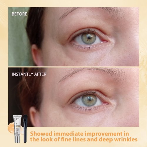 KTRolster eye tightener,instant eye tightener cream instant face lift cream, Easy-Wear Formula, Ultimate Lift & Smooth Finish, With Brush