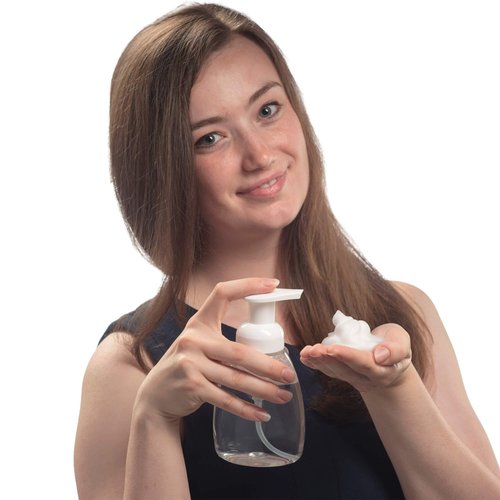 SoluSoap Unscented Makes 10 bottles of Premium Foaming Hand Soap, Fragrance Free, Quick Dissolve, Immediate Use Foaming Hand Soap Refills, Powder Concentrate. Use 99% less Plastic