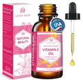 Leven Rose 100% Vitamin E Oil 75,000 IU per oz 100% Natural, Organic, Pure Vitamin E Oil for Skin, Face, Hair, Nails 1oz