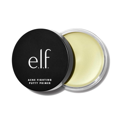 e.l.f. Acne Fighting Putty Primer - 1.8% Salicylic Acid Formula Reduces Breakouts & Minimizes Pores | 0.74 Oz