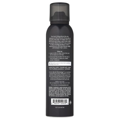 Kristin Ess Brunette Dry Shampoo - Oil Absorbing Powder Spray with Vitamin C for Dark Hair, 4 fl. oz.