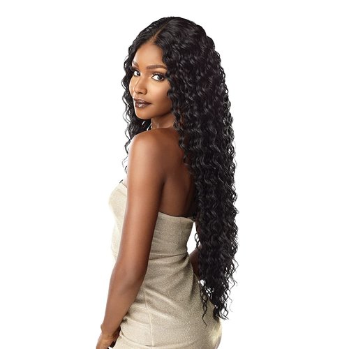 Sensationnel Butta Lace Wigs - Unit 15 Extra Wide 5 Inch Deep Parting Synthetic Preplucked Hairline Glueless Lacefront (1 JETBLACK)