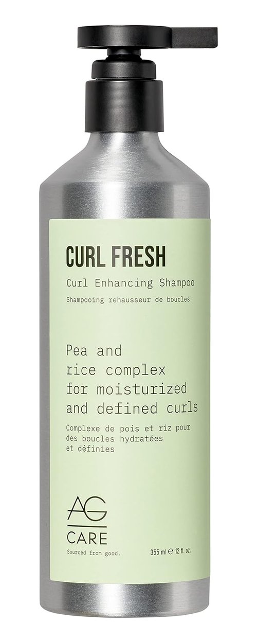 AG Care Curl Fresh Hydrating Shampoo - Moisturizing Curl Cleanser with Pea & Rice Amino Acids | 12 Fl Oz