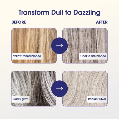 One 'n Only Shiny Silver Hair Mask - Deep Conditioning Treatment for Blonde & Gray Hair - Restores Shine & Repairs Damage (8.5 oz)