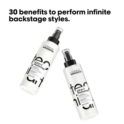 L'Oréal Professionnel Tecni.art All-in-1 Performer Styling Treatment Spray - 30 Benefits, Heat Protection & Anti-Frizz, 8.5 oz